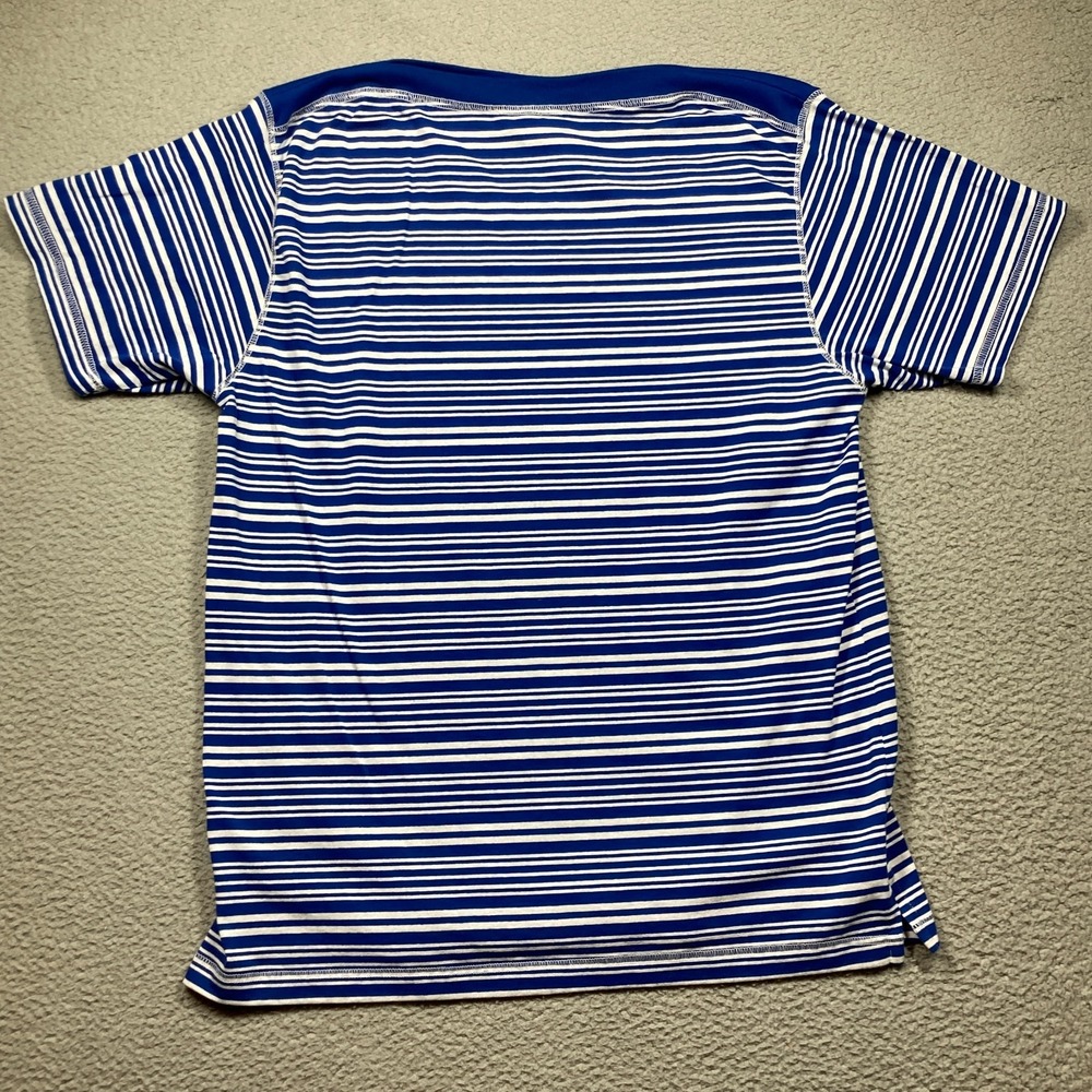 Vintage Bobbie Brooks Top Women's XLarge‎ Blue Stripe Boat Neck Coastal Nautical